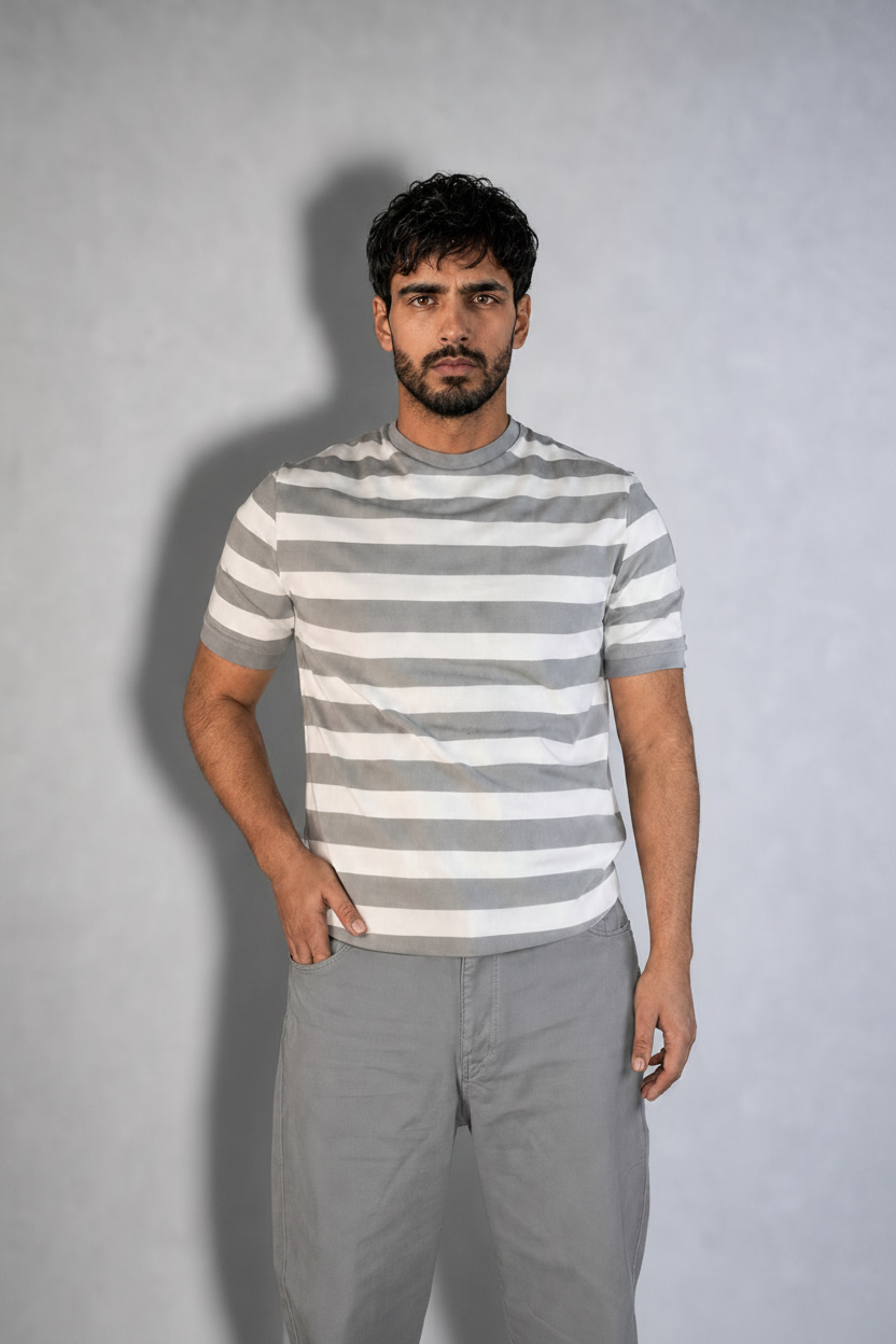 Quiet Lines Tee - Grey - Product photo 7