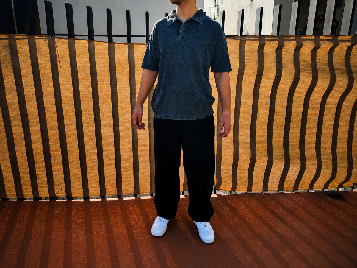 Slate Wash Polo - Black - Product photo 6