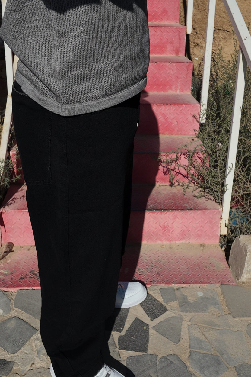 NINN Baggy Jeans - Solid Black - Product photo 2