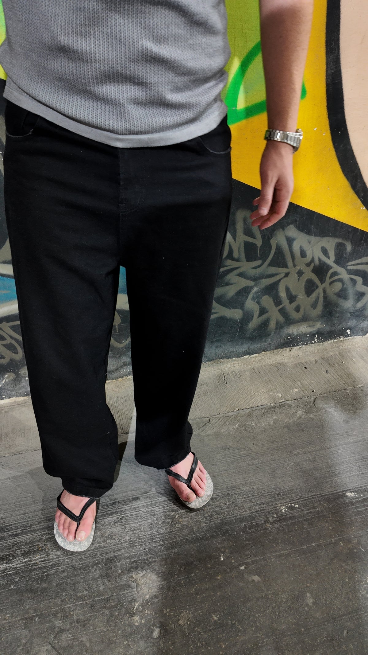 NINN Baggy Jeans - Solid Black - Product photo 3