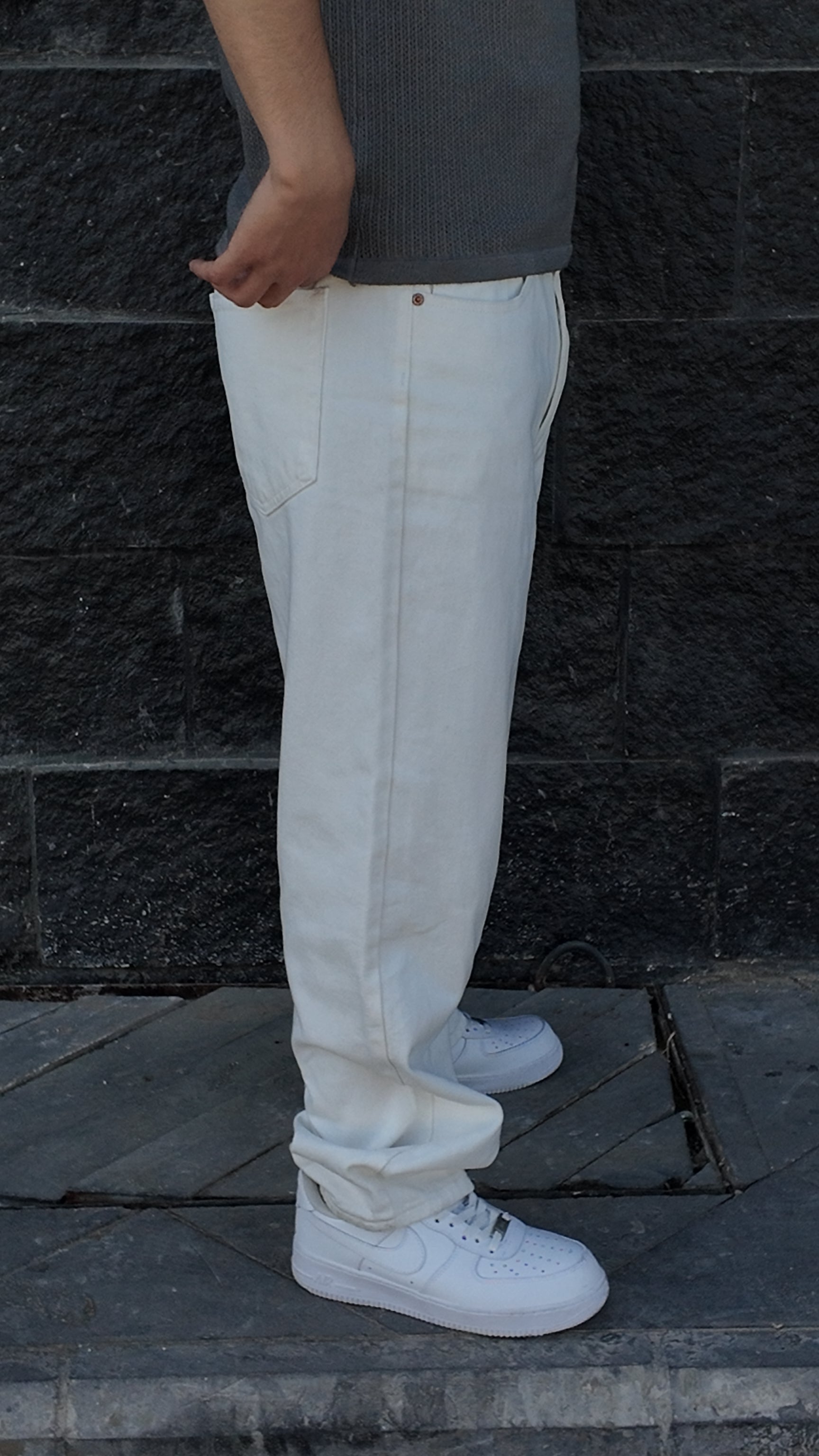 NINN Baggy Jeans - Solid White - Product photo 9