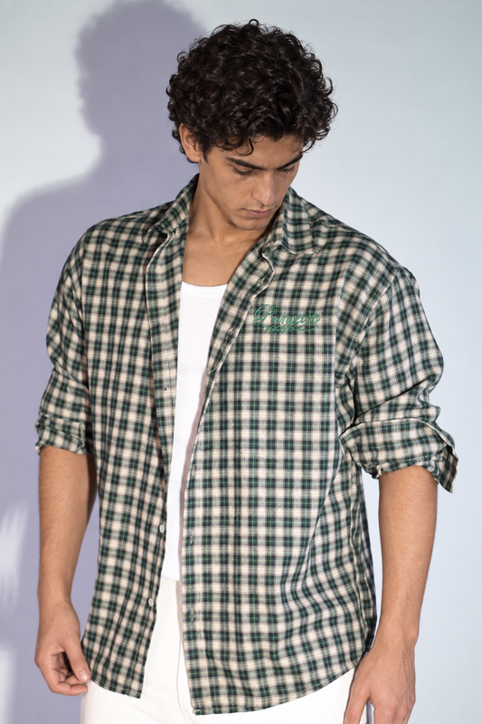 NINN Heritage Check Shirt - Green - Image 1