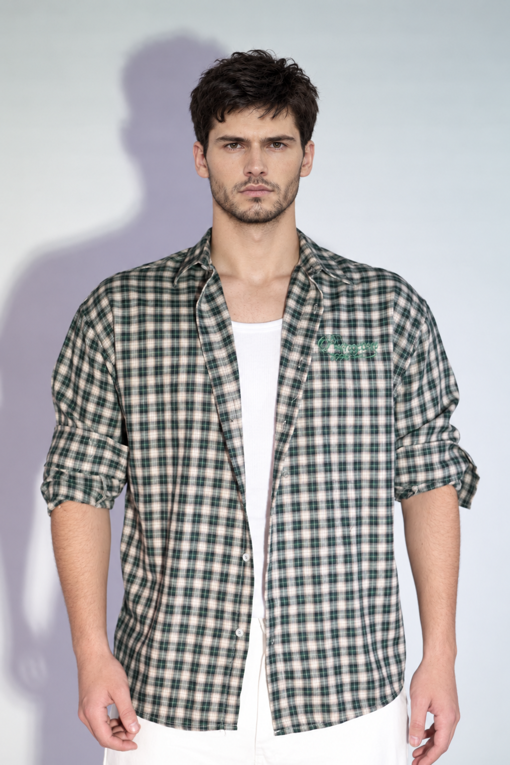 NINN Heritage Check Shirt - Green - Image 2