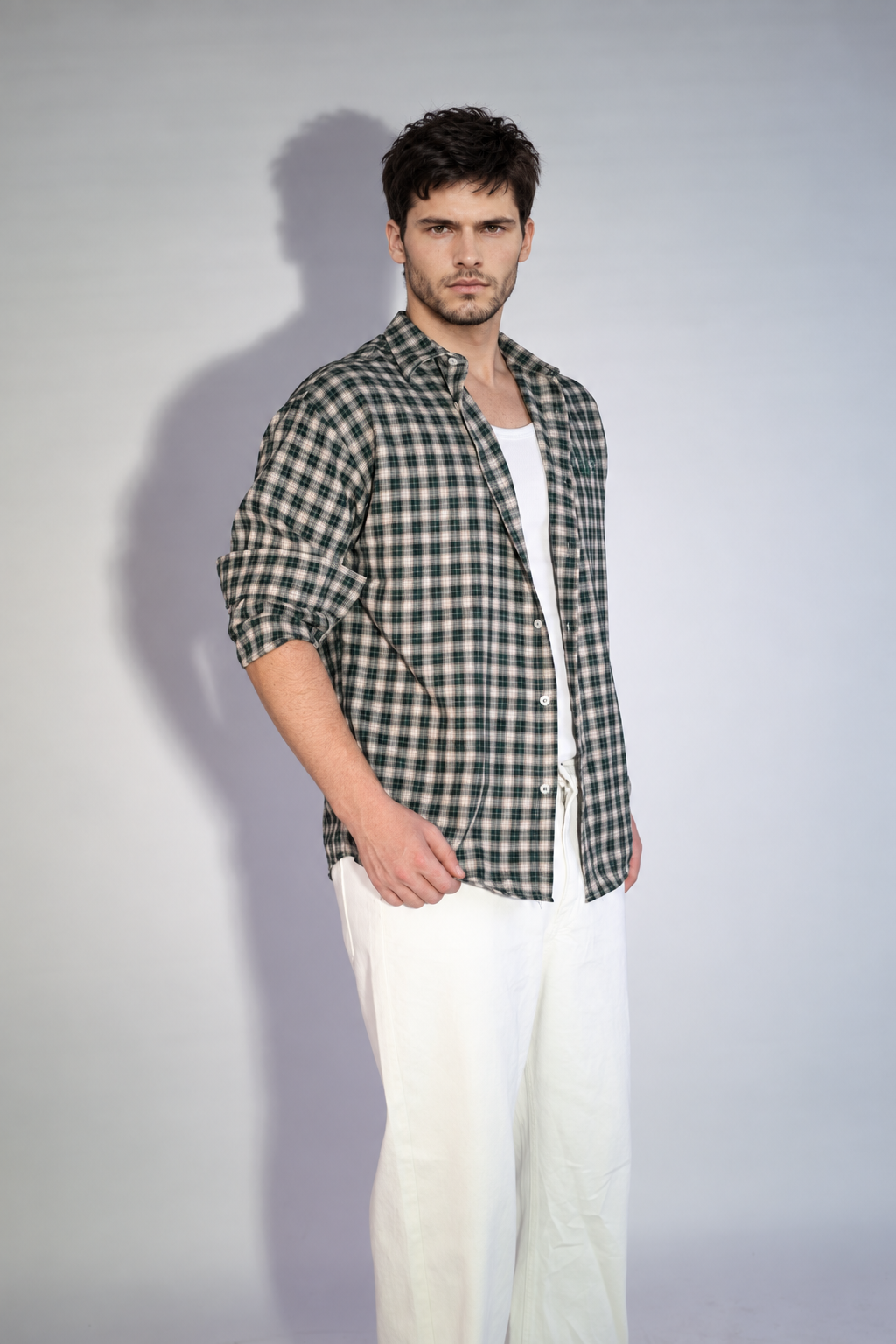 NINN Heritage Check Shirt - Green - Image 9