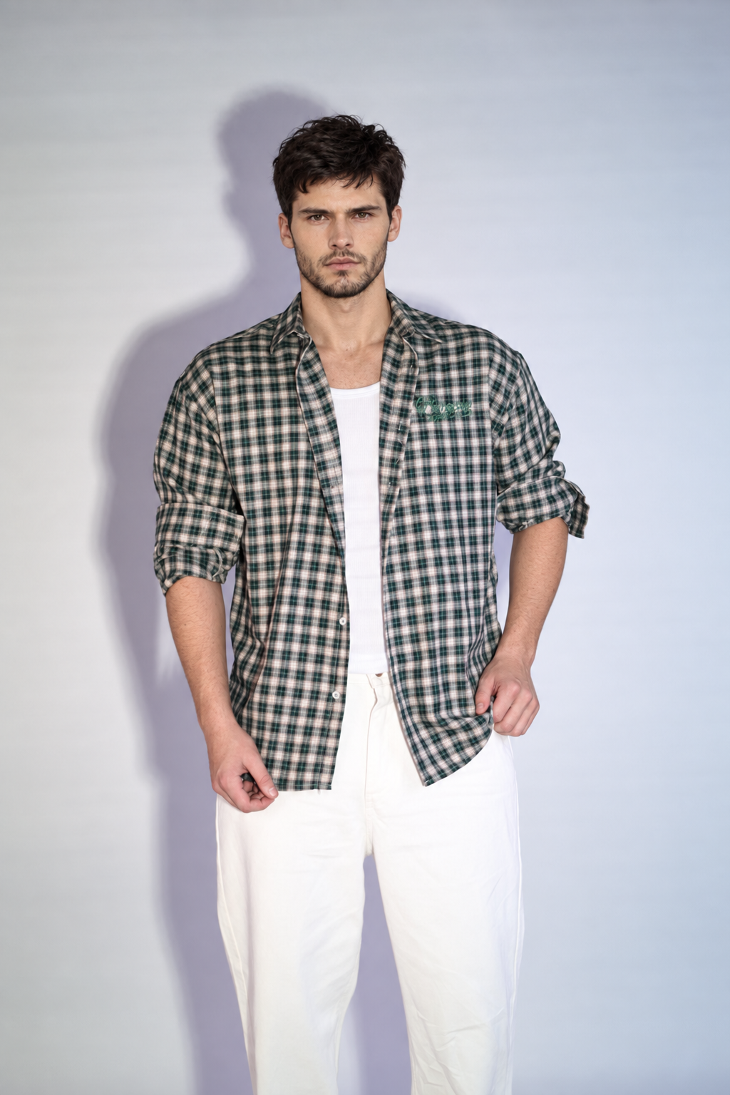 NINN Heritage Check Shirt - Green - Image 11