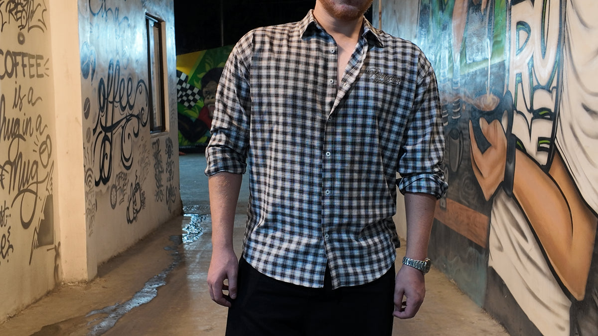 NINN Heritage Check Shirt - Grey - Image 3
