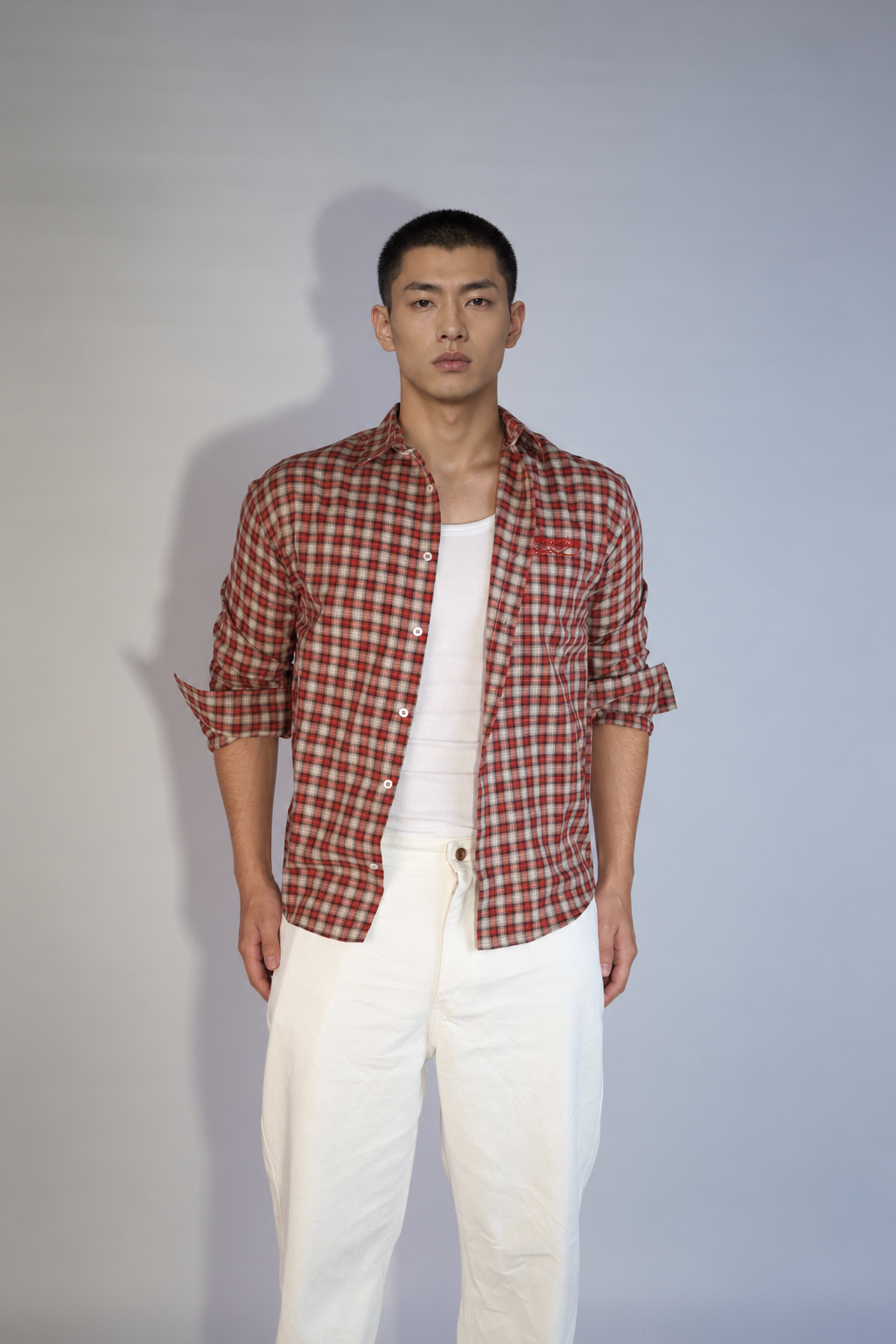 NINN Heritage Check Shirt - Red - Image 4