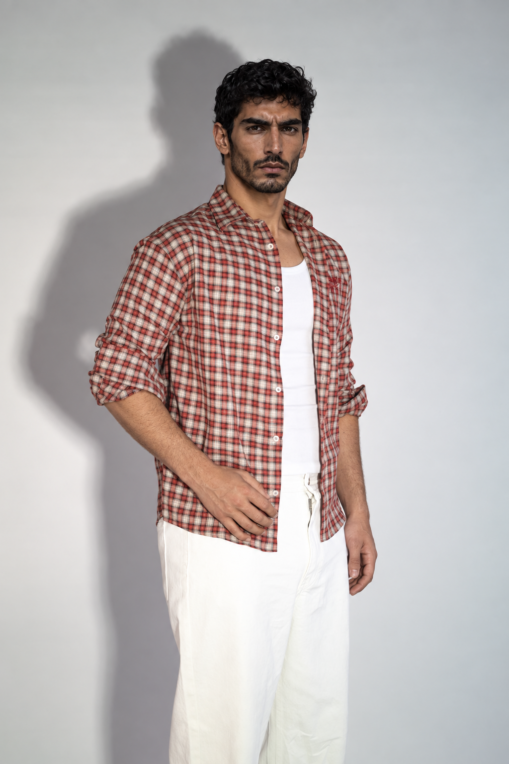 NINN Heritage Check Shirt - Red - Image 6