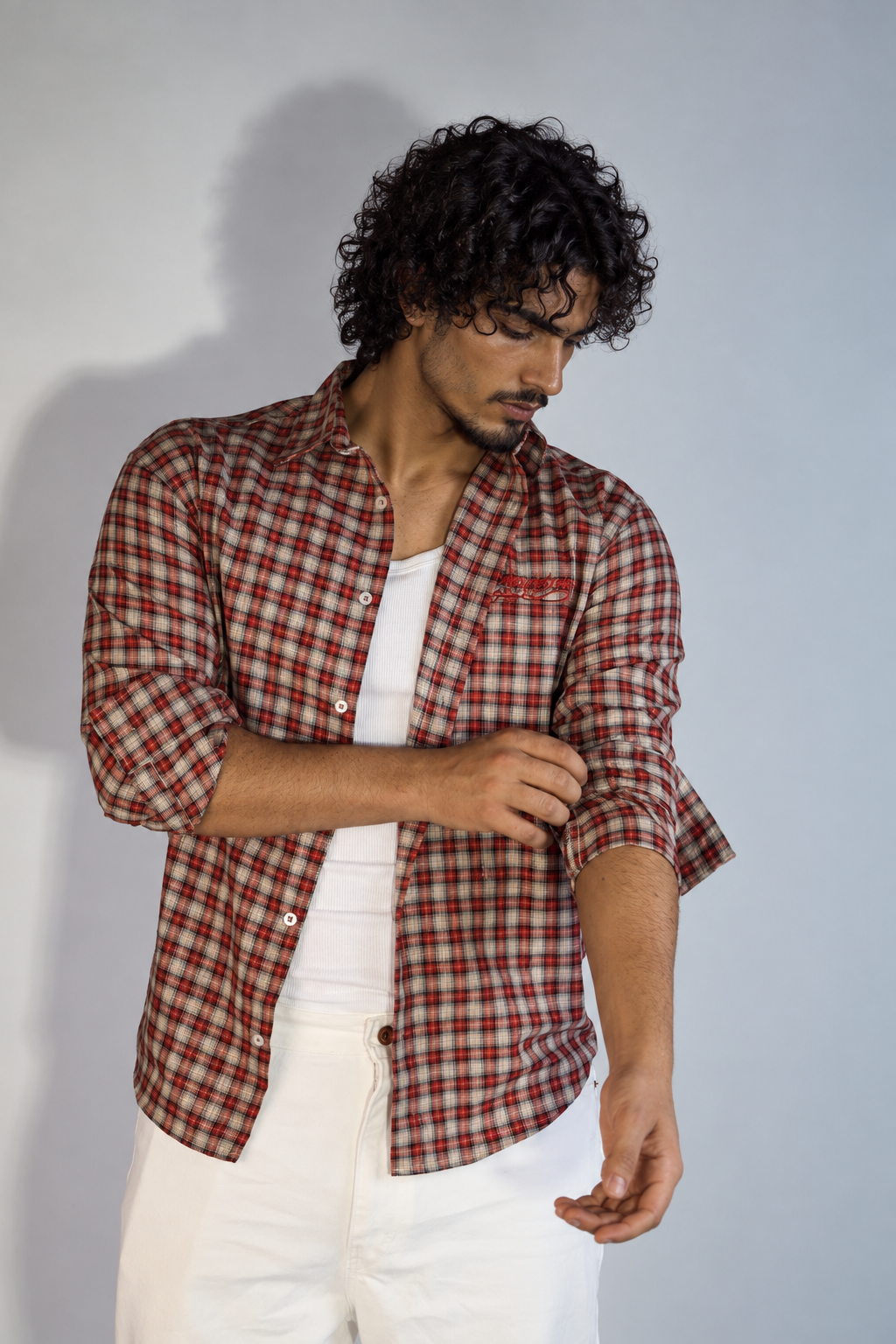 NINN Heritage Check Shirt - Red - Image 8