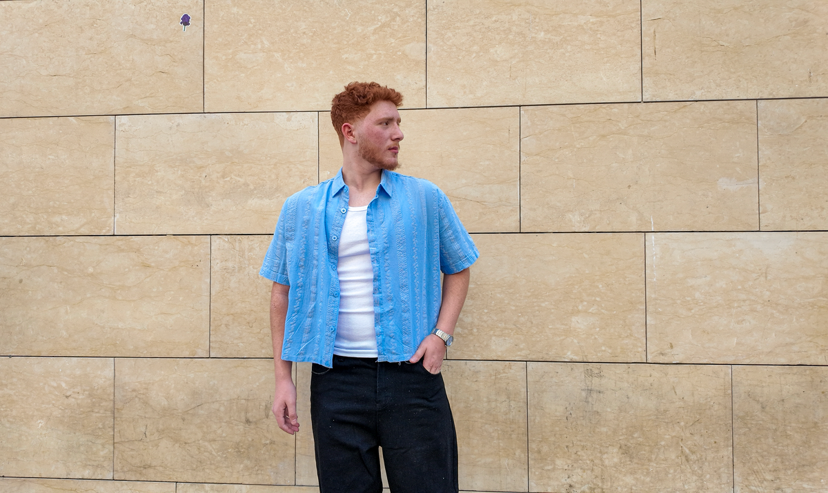 NINN-Naqsh-Shirt - Solid Sky Blue - Product photo 6