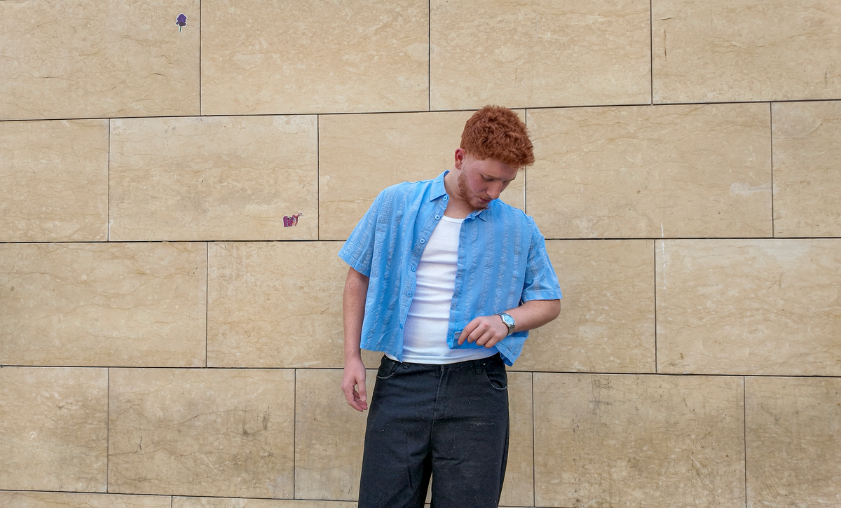 NINN-Naqsh-Shirt - Solid Sky Blue - Product photo 7