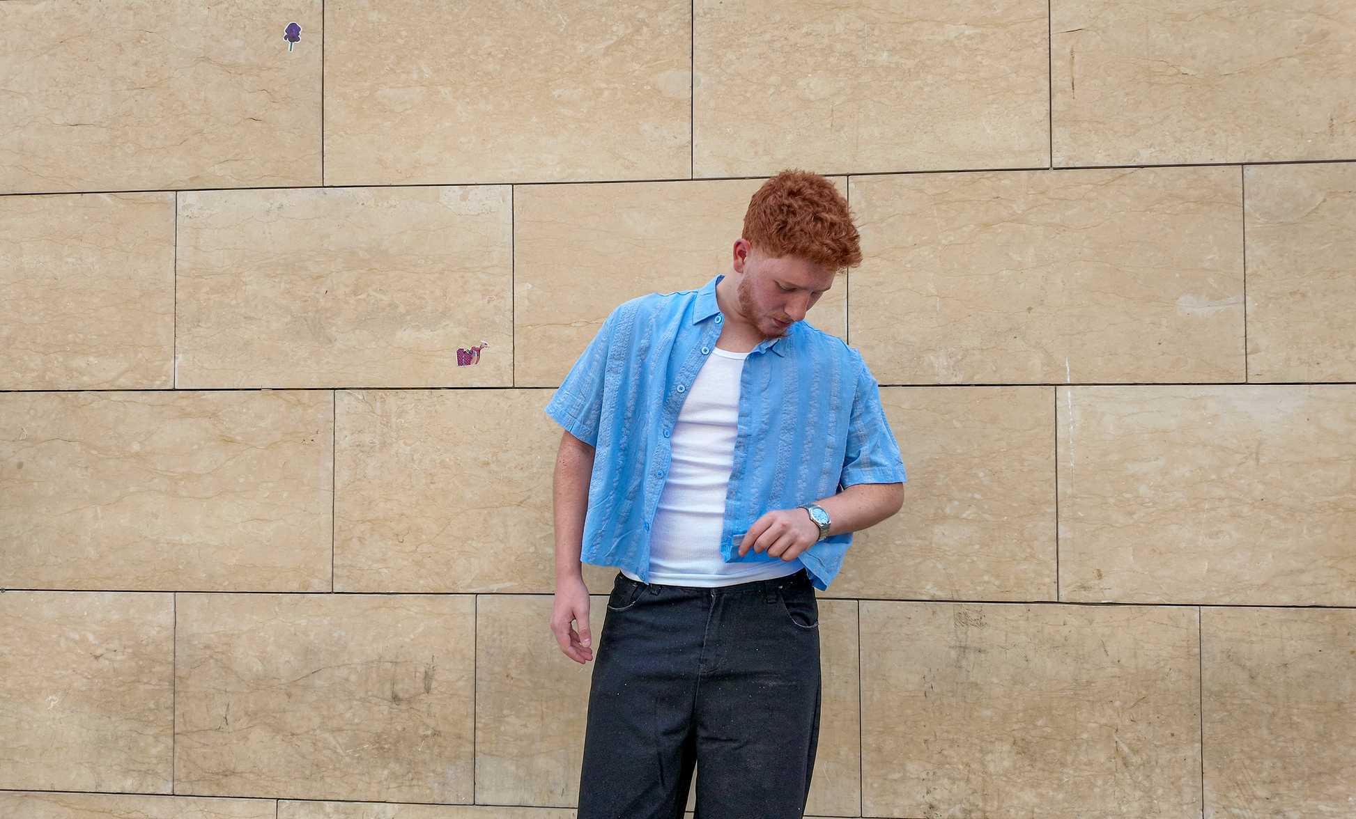 NINN-Naqsh-Shirt - Solid Sky Blue - Product photo 7