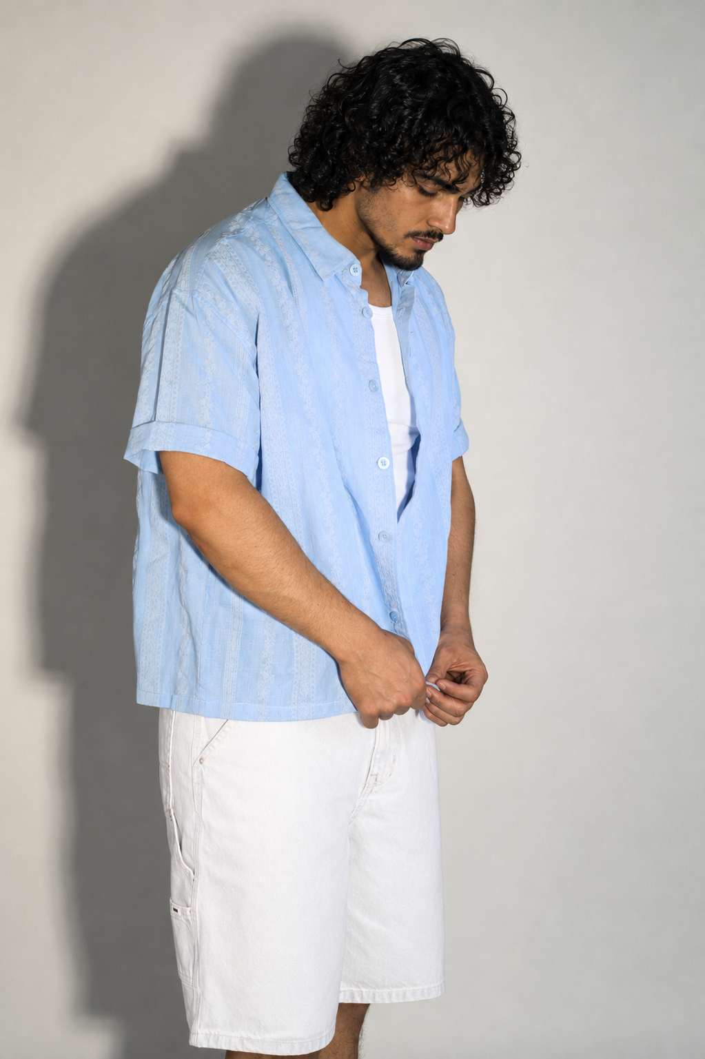 NINN-Naqsh-Shirt - Solid Sky Blue - Product photo 12