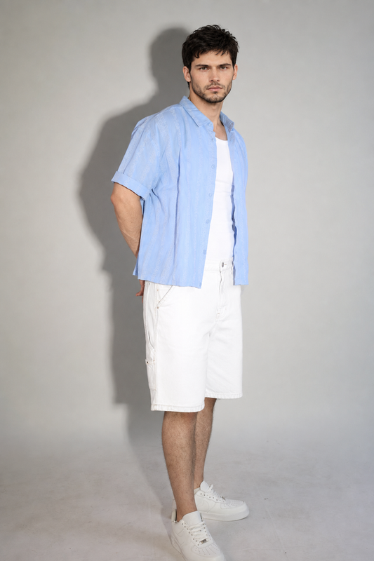 NINN-Naqsh-Shirt - Solid Sky Blue - Product photo 1