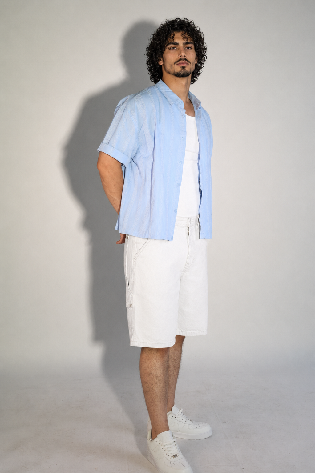 NINN-Naqsh-Shirt - Solid Sky Blue - Product photo 2