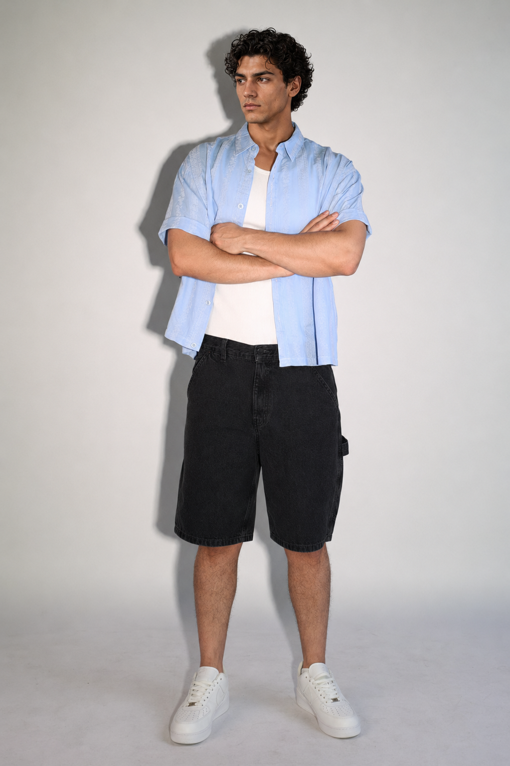 NINN-Naqsh-Shirt - Solid Sky Blue - Product photo 4