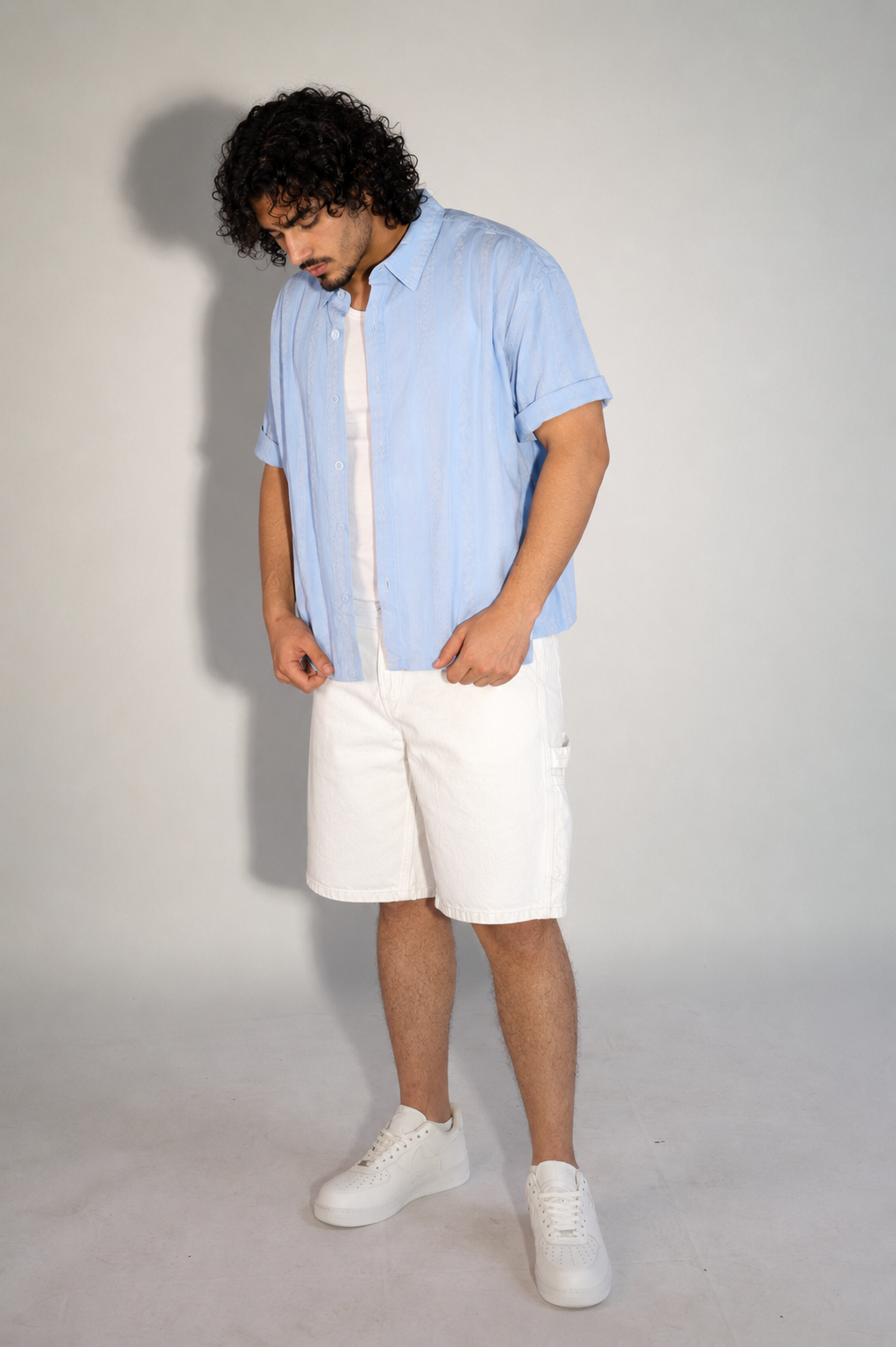 NINN-Naqsh-Shirt - Solid Sky Blue - Product photo 5