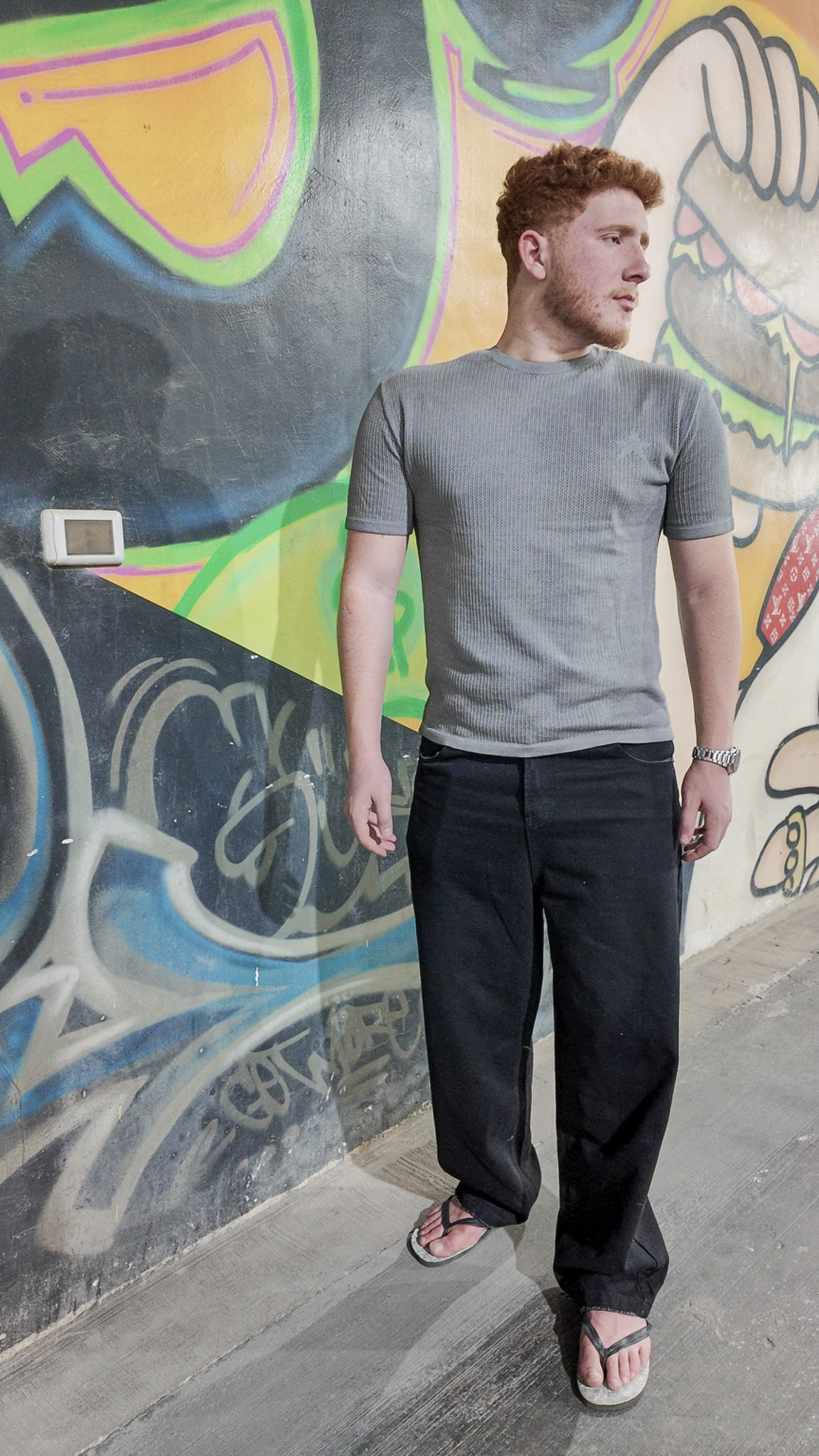 Origin Textured Knit Tee - Grey - Image 11