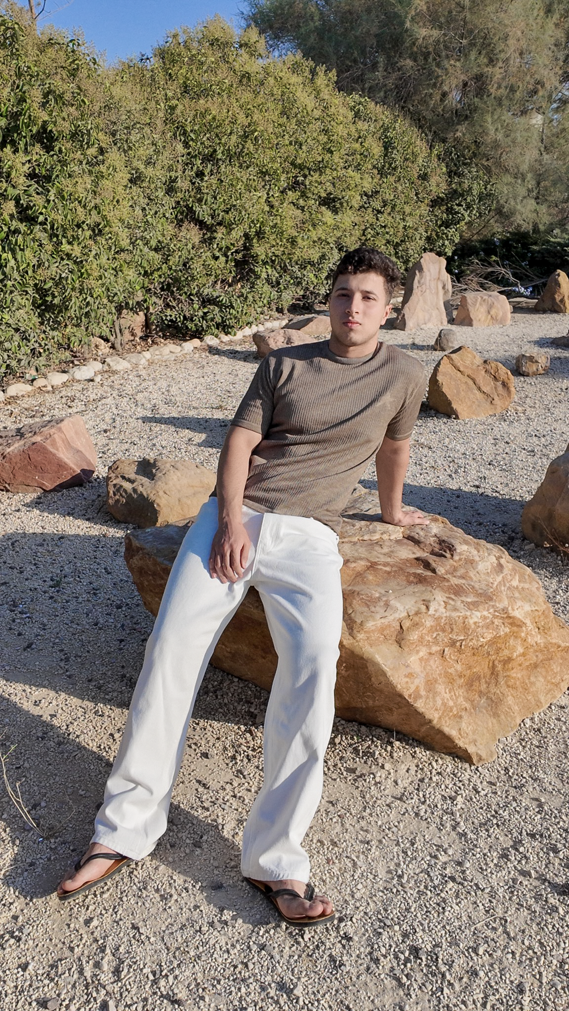 Origin Textured Knit Tee - Honey - Image 2