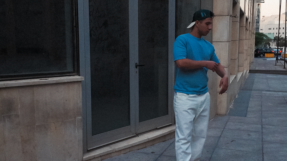 Origin Textured Knit Tee - Sky Blue - Image 2