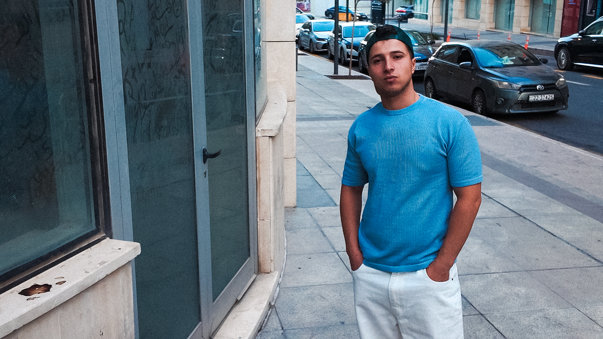 Origin Textured Knit Tee - Sky Blue - Image 6