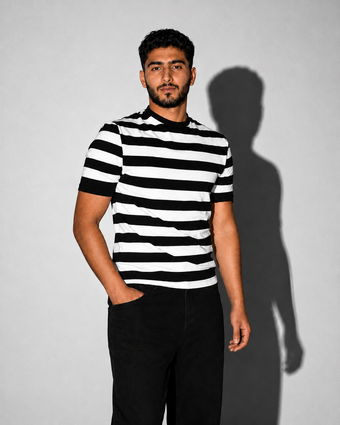 Quiet Lines Tee - Black - Product photo 9