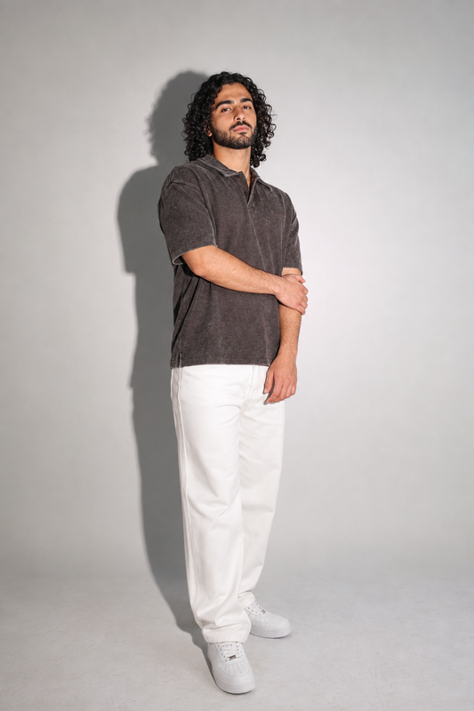 Slate Wash Polo - Brown - Product photo 1