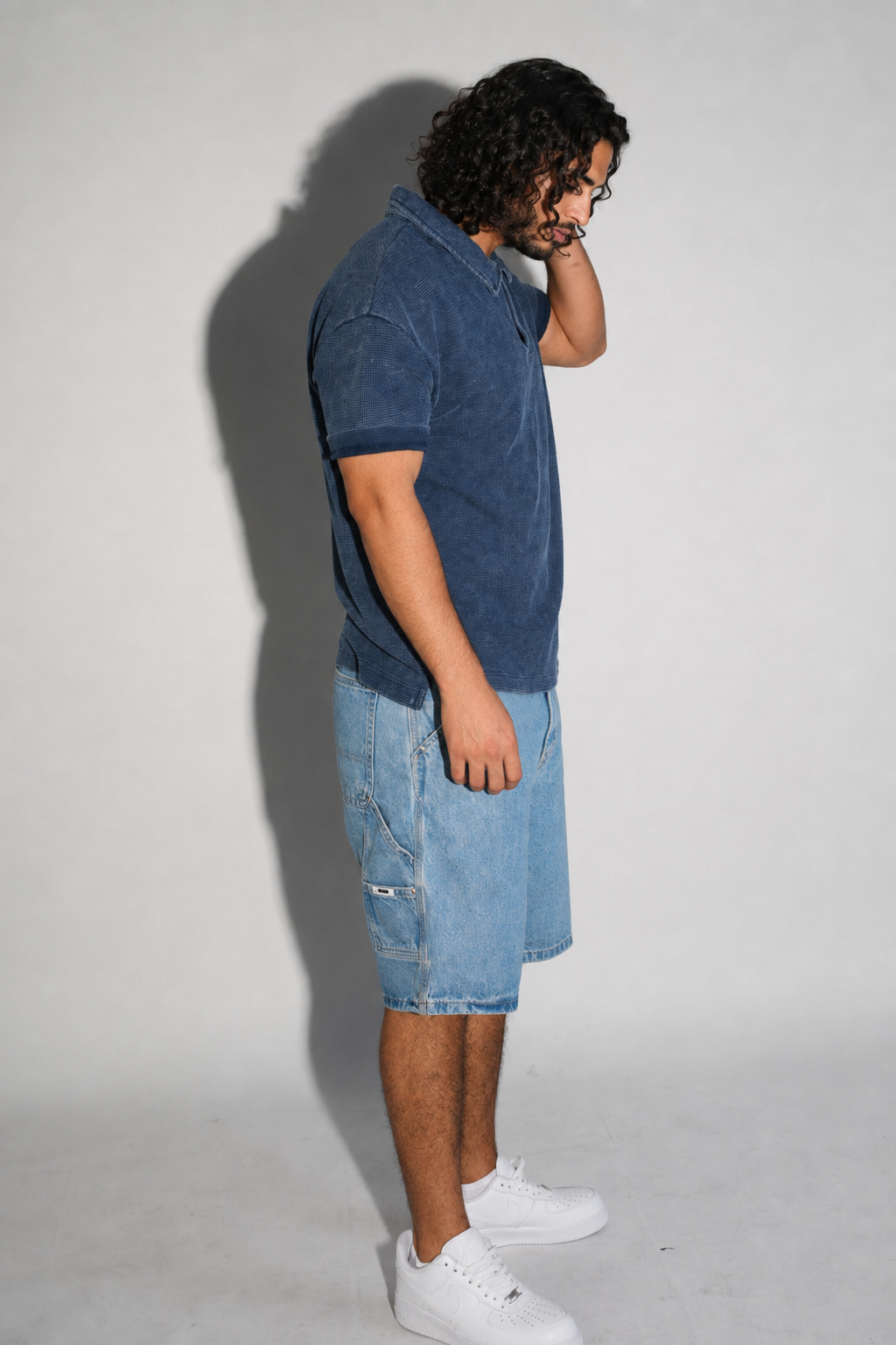 Slate Wash Polo - Navy - Image 7