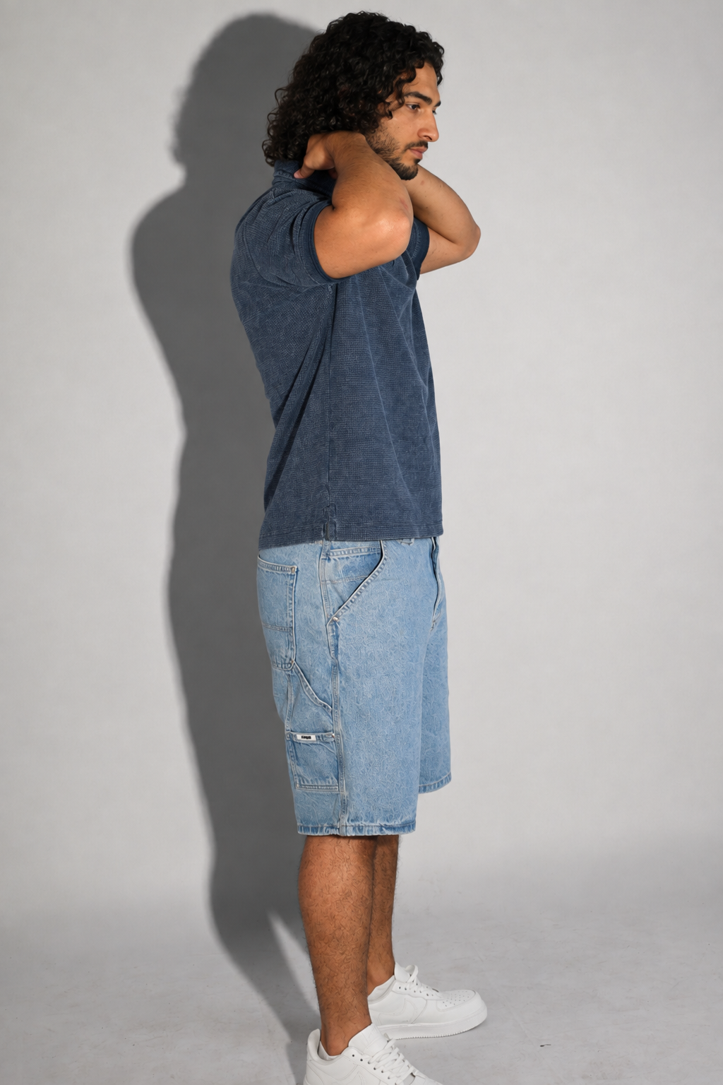 Slate Wash Polo - Navy - Image 6