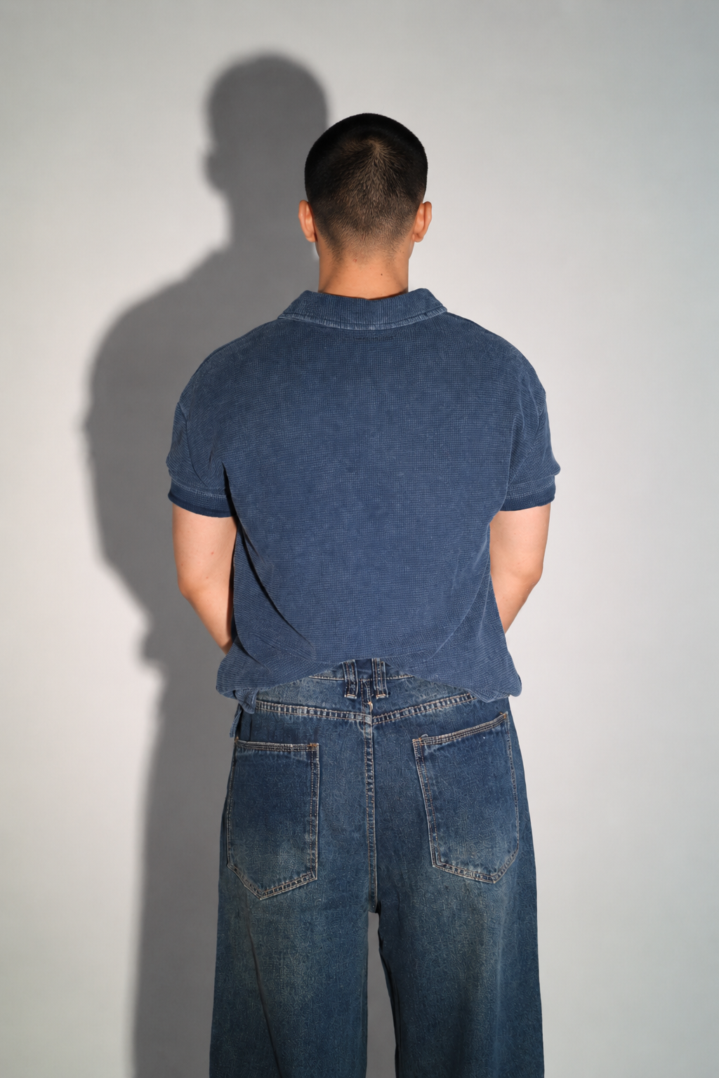 Slate Wash Polo - Navy - Image 3