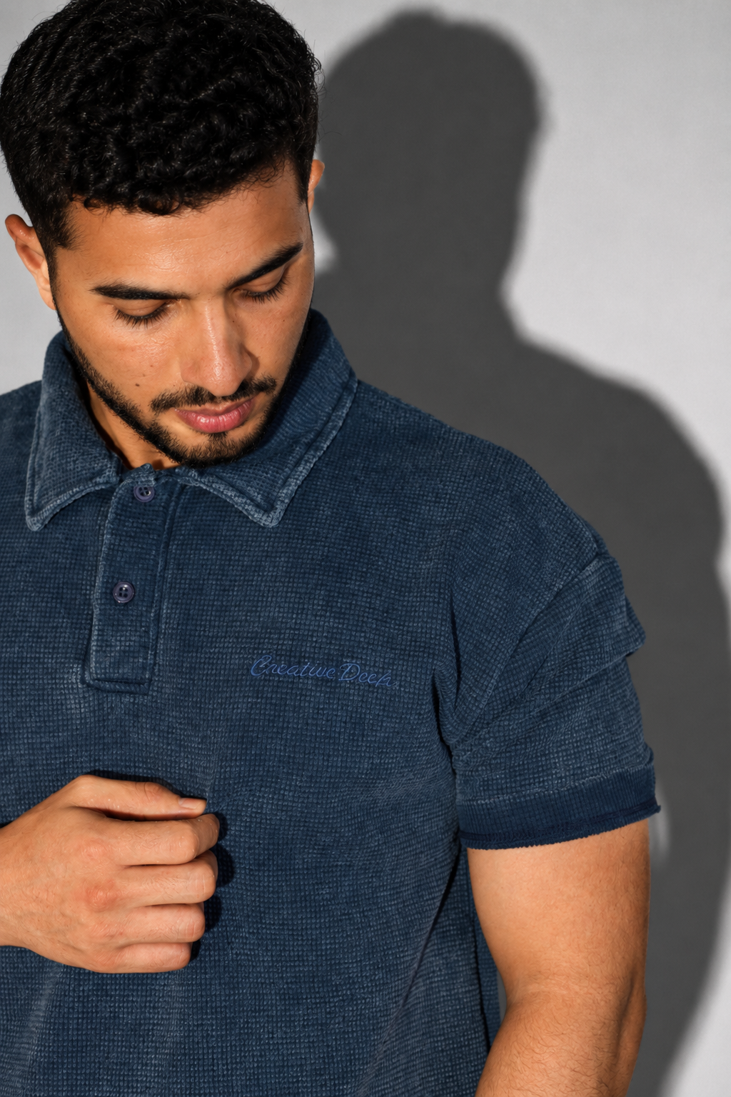 Slate Wash Polo - Navy - Image 2