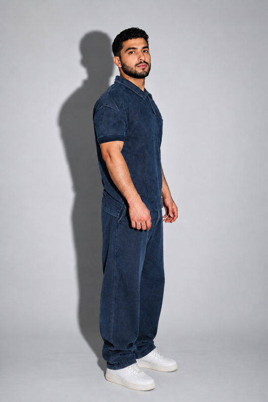 Slate Wash Polo - Navy - Image 1