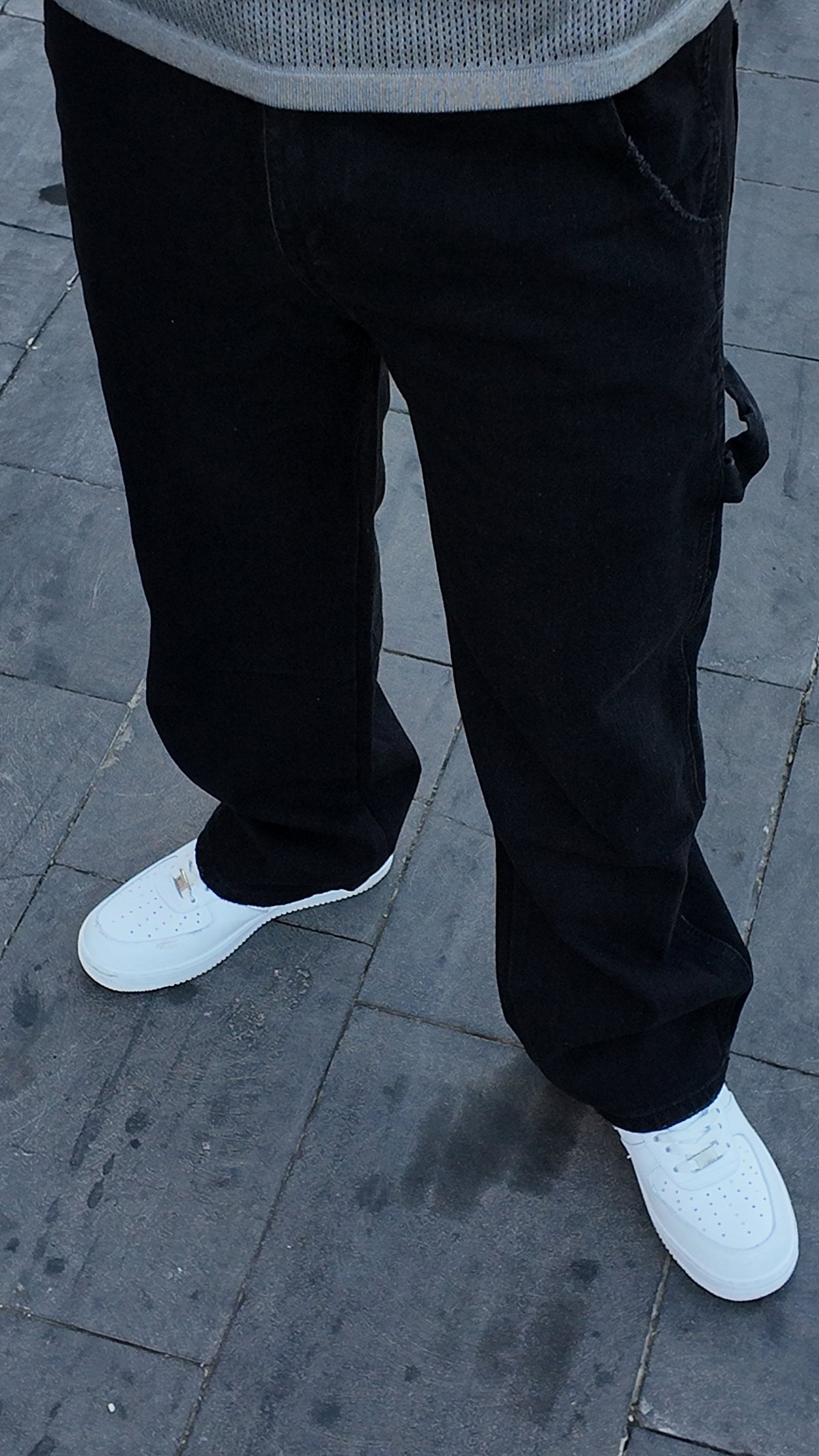Utility Relaxed Jeans - Dark Black - Image 9