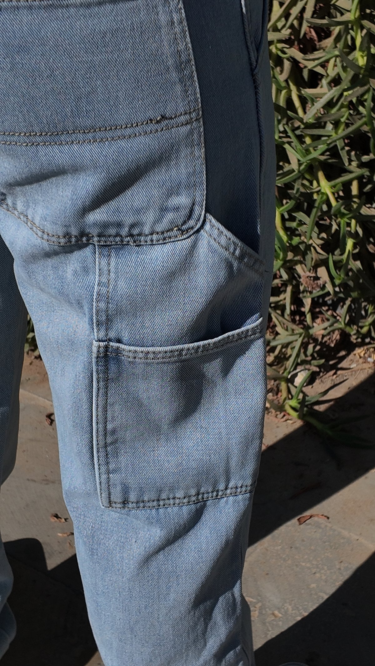 Utility Relaxed Jeans - Light Blue - Image 8