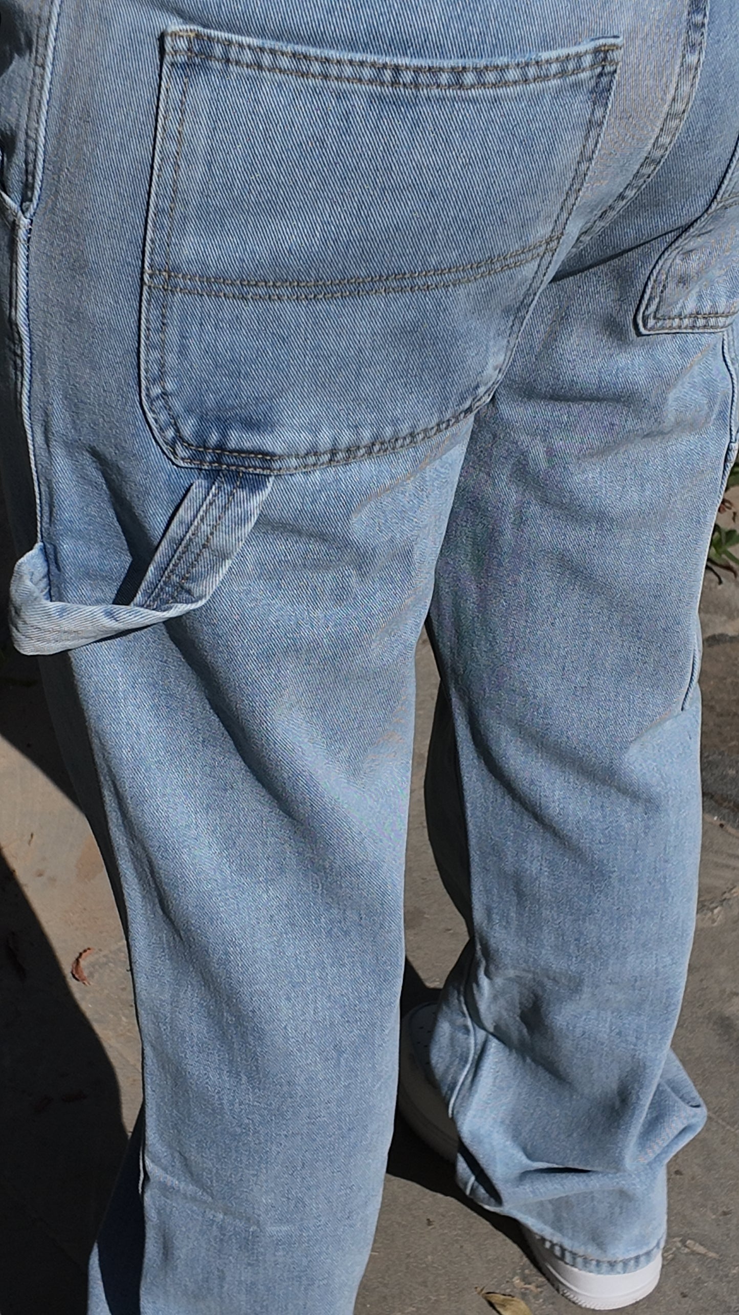 Utility Relaxed Jeans - Light Blue - Image 9