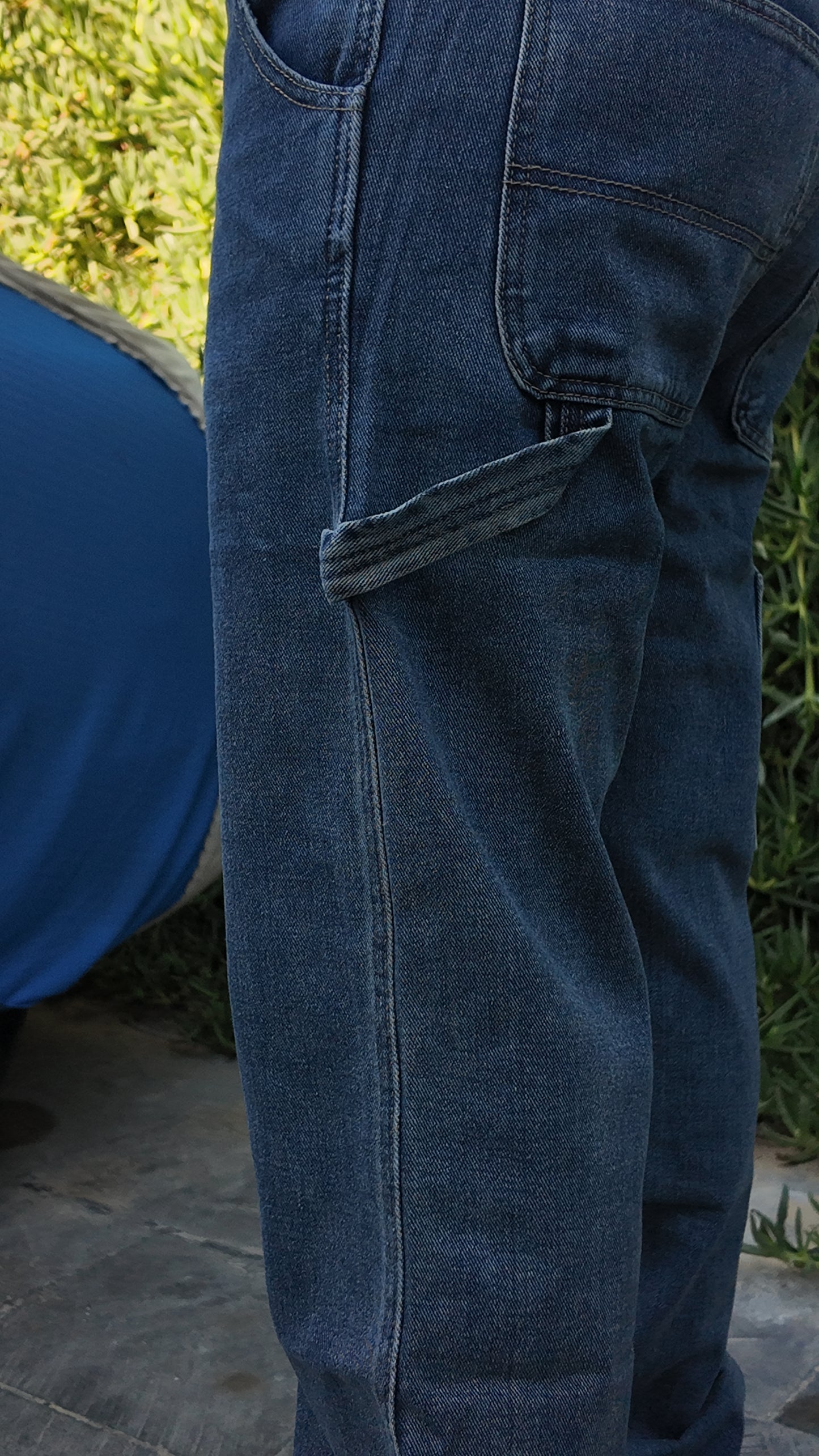 Utility Relaxed Jeans - Medium Blue - Image 8